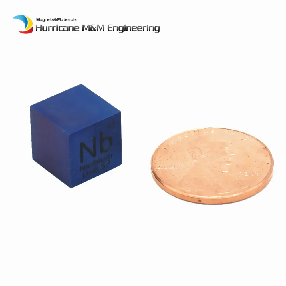 Металлический ниобий для коллекции элементов плотный куб Nb высокой чистоты