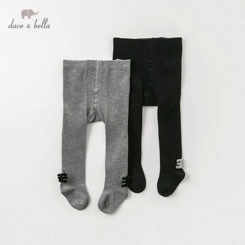DB12046 dave bella осенние штаны для маленьких девочек детские длинные однотонные