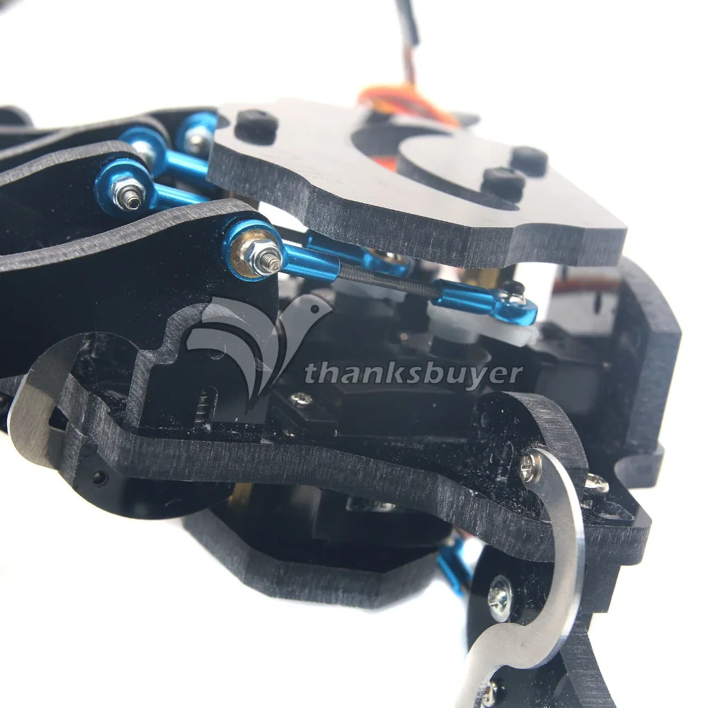 TZT собрал пять пальцев правая и левая рука с сервоприводами механический захват