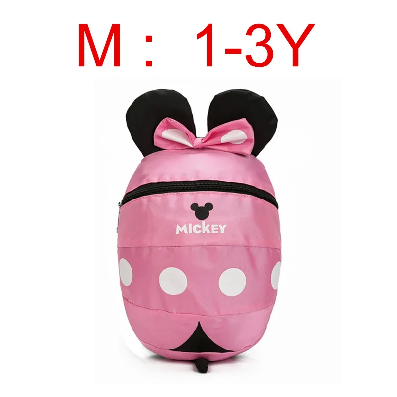 M mini Pink Детский рюкзак для 0-5 лет, полиэфирная плюшевая сумка с игрушкой, мини детский рюкзак для путешествий, сумка для студентов, школьная сумка, сумки для детского сада, Прямая поставка - Цвет: M mini Pink