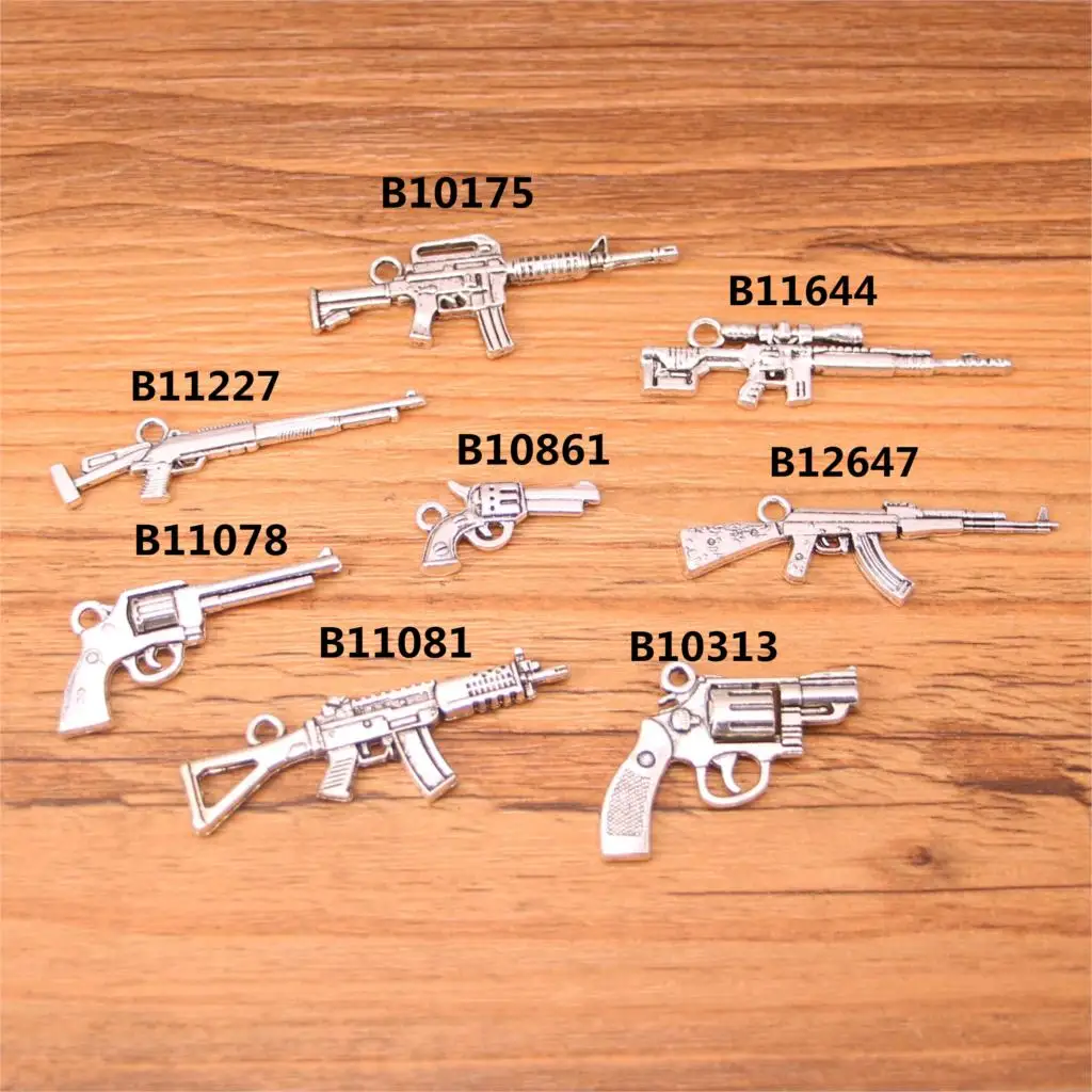 Античный серебряный пистолет снайперская винтовка огнестрельное оружие