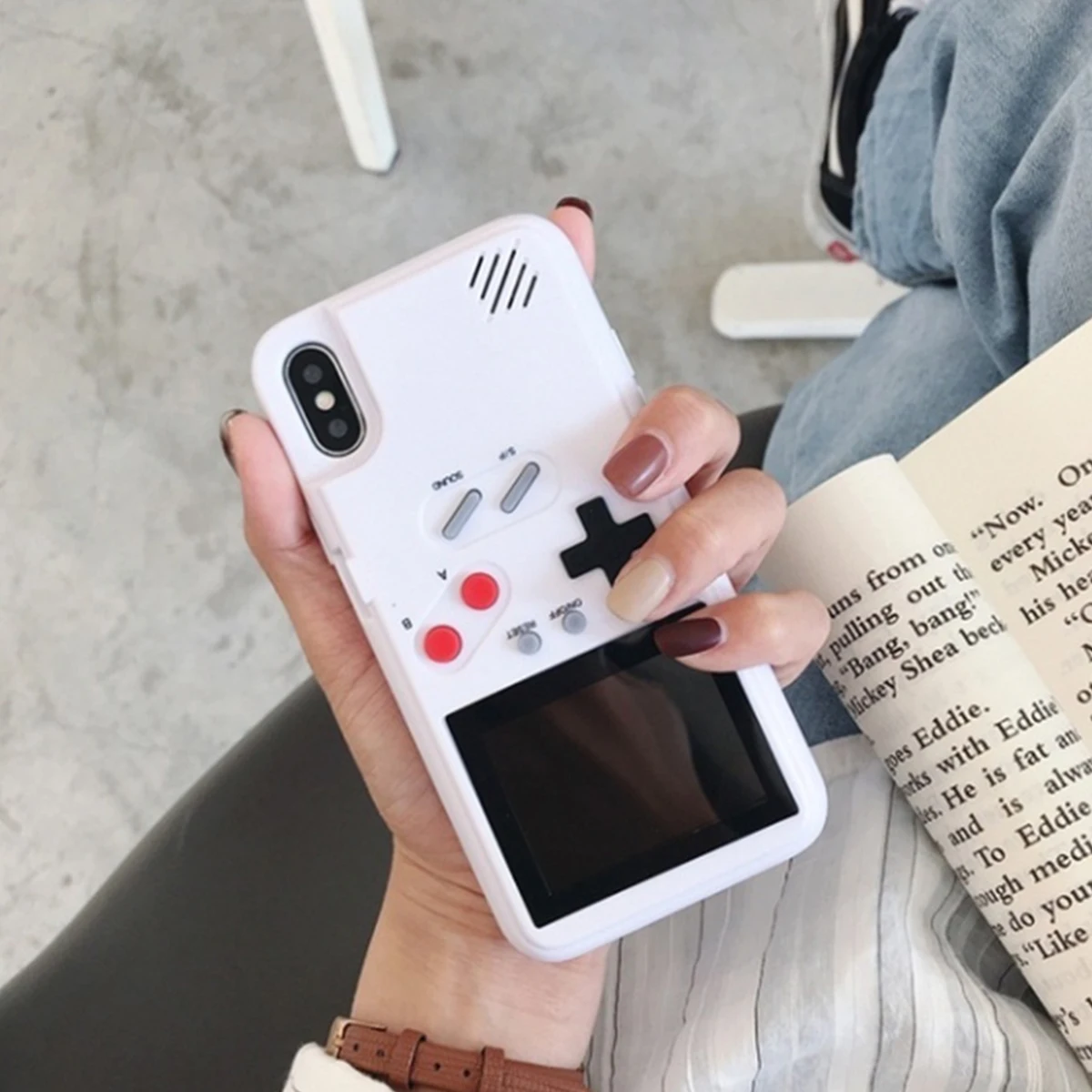 Чехол для телефона черный Ретро Чехол для игровой приставки для IPhone 6 6S Plus 7 8 Plus X Capinha Fundas Game