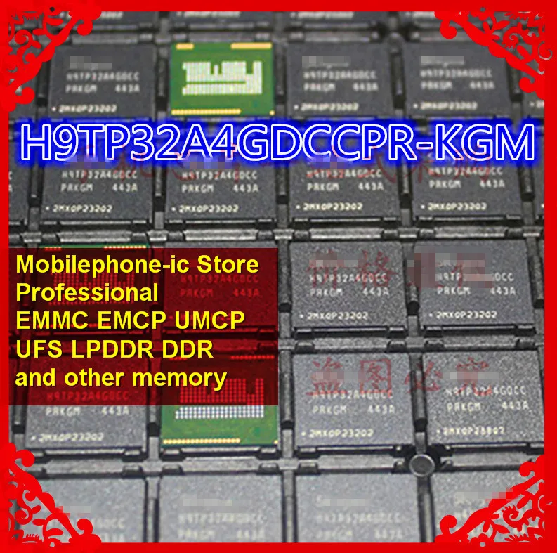 H9TP32A4GDCC H9TP32A4GDCCPR-KGM BGA162Ball EMCP 4+ 4 4 Гб памяти мобильного телефона новые оригинальные и б/у припаянные шарики протестированы ОК