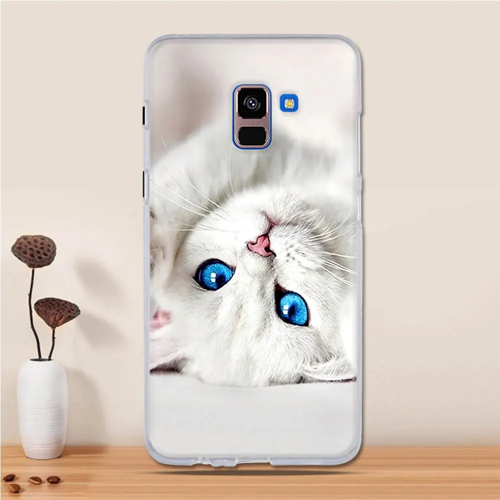 Чехол для телефона Samsung Galaxy A6 + Plus 2018 Мягкий Силиконовый ТПУ милый окрашенный