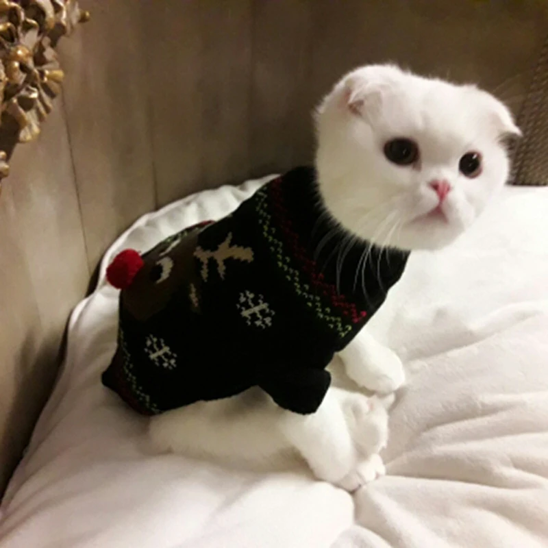 Собака кошка зима теплый свитер маленький ПЭТ пальто одежда куртка одежда CA