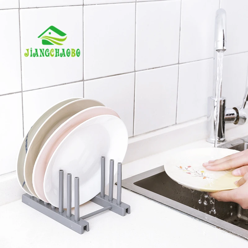 Пластиковый стеллаж для чаш и сковородок JiangChaoBo кухонные принадлежности