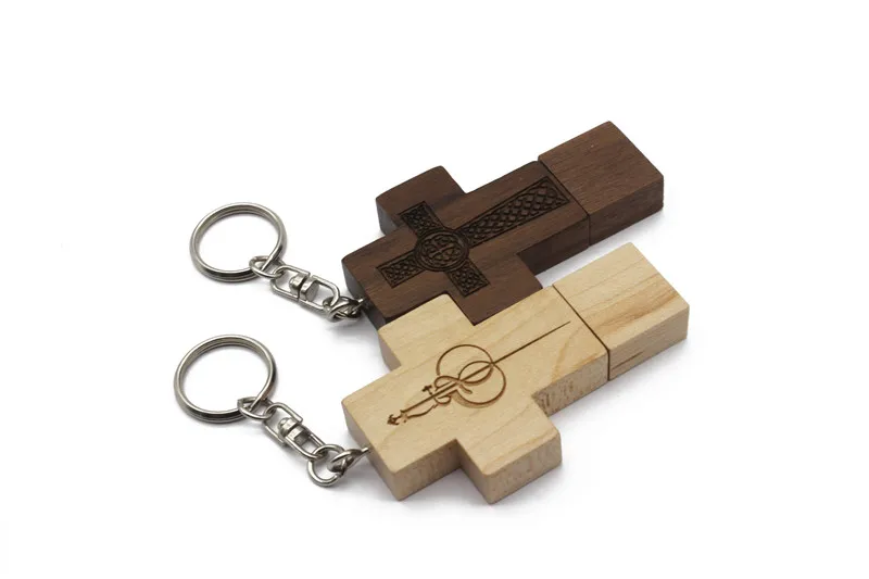 JASTER USB 3,0 логотип клиента деревянный Флешка usb-накопитель в виде деревянного Креста флеш-накопитель карта памяти 8 ГБ 16 ГБ 32 ГБ флеш-накопитель брелок подарок