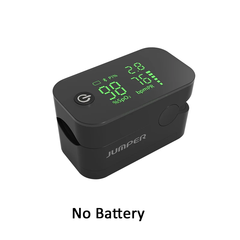 Black no battery Oximetro пальцевой Пульсоксиметр Кислород крови SpO2 измерение светодиодный дисплей Цифровой тест насыщение кислородом высокое качество - Цвет: Black no battery