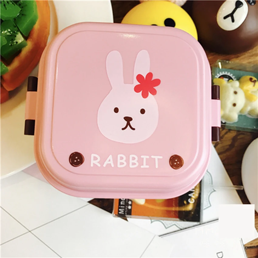Детские Мультяшные животные Bento Ланч-бокс для закусок контейнер для хранения Ланч-бокс прекрасный подарок для школьников