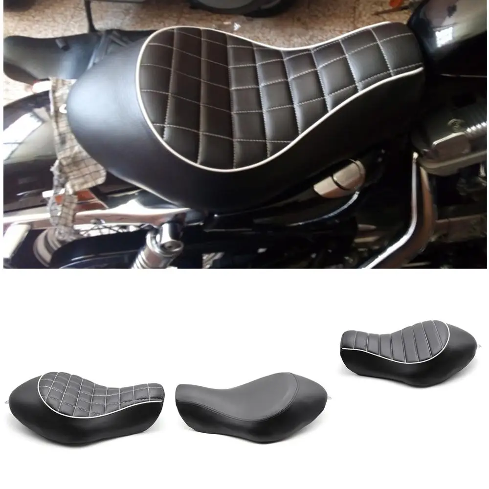 Широкое сиденье для соло Low Pro подходит Harley Sportster XL883 1200 N 48 2005 2013 новинка 2006 2007 2008 2009