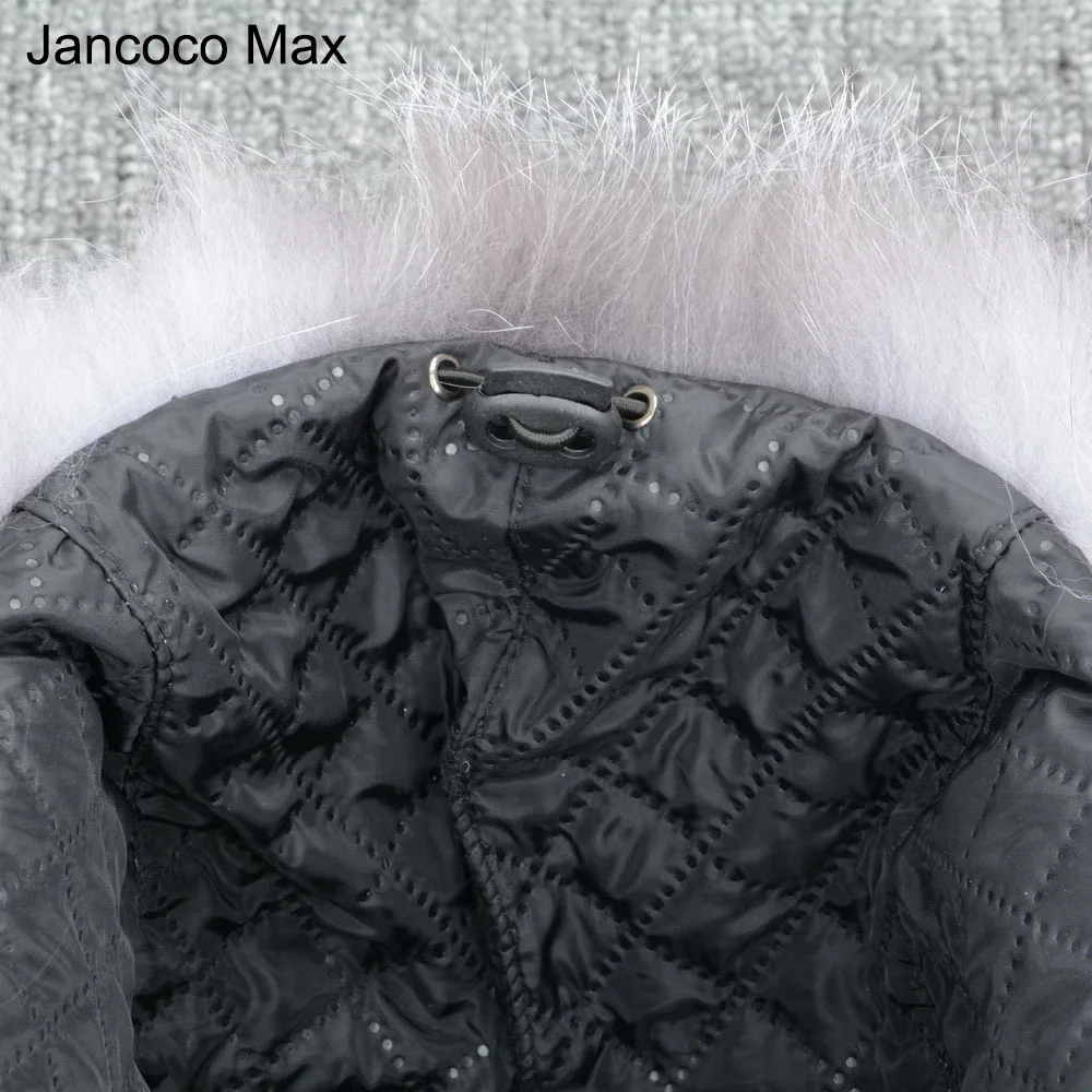 Jancoco Max натуральная черно-бурая лиса куртка-бомбер Шапки толстые зимние теплые зимние шапки с Earflap для мужчин и женщин S3071