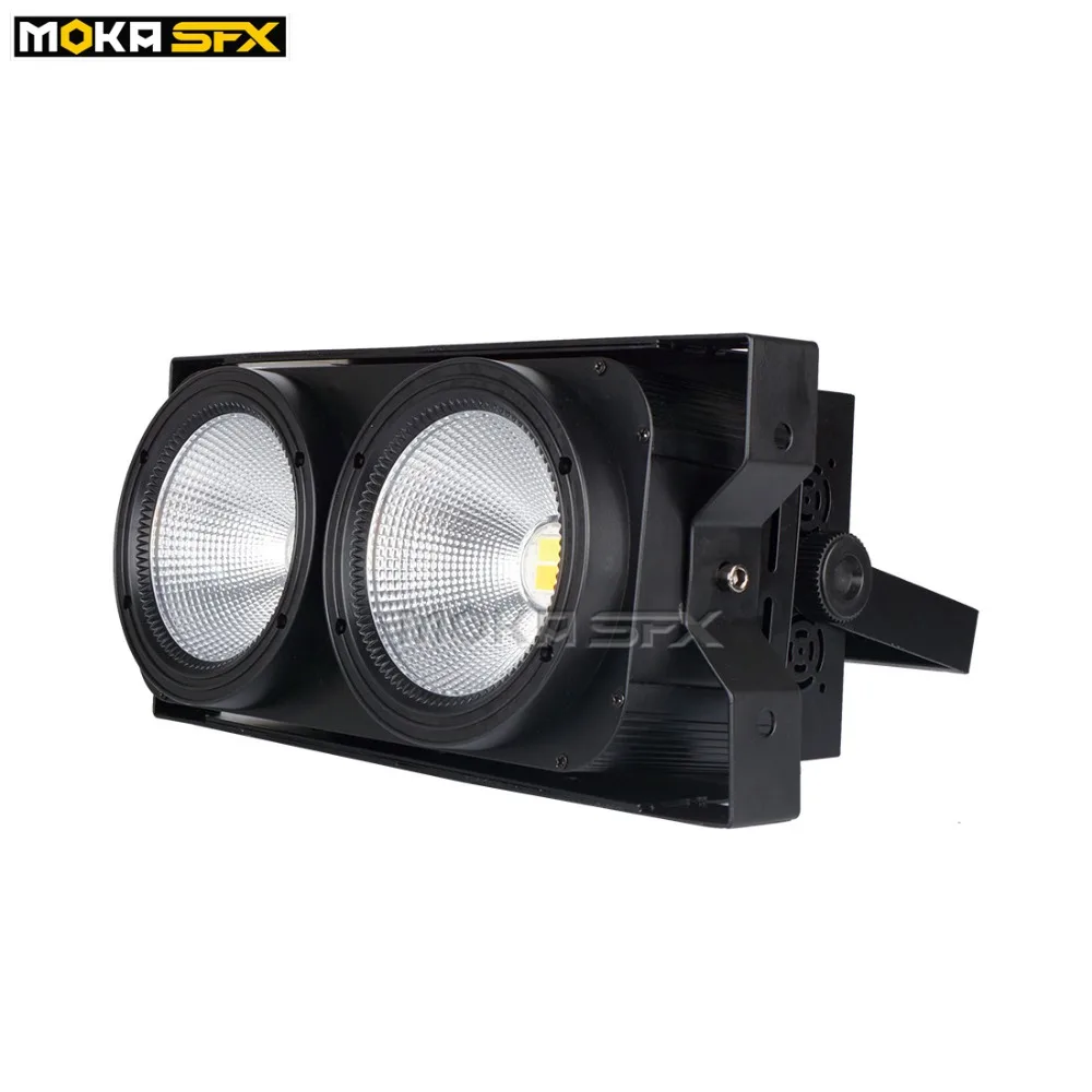 2*100 Вт белый COB LED Blinder Light 2 в 1 Stage Lights холодный теплый Cob Led Par Decoration|Эффект освещения