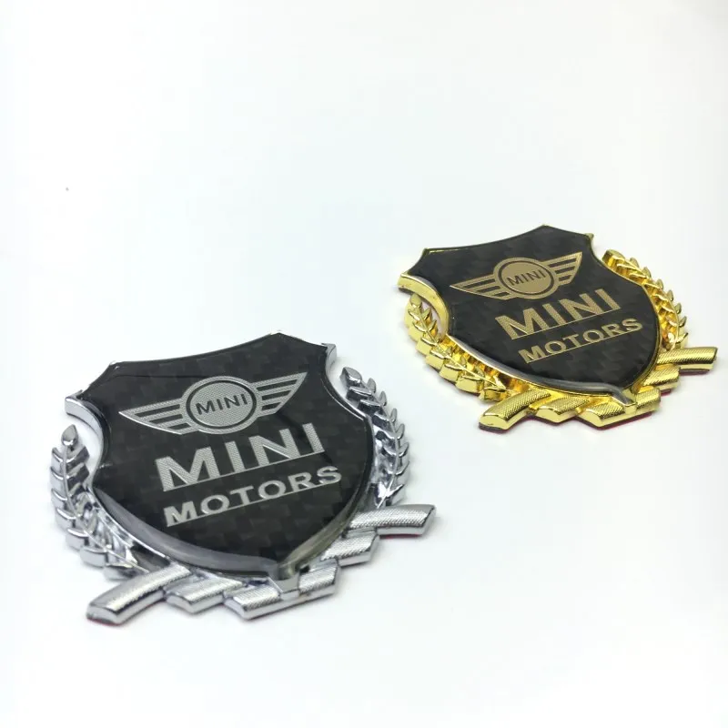2 шт./компл. Mini Coopers R56 R50 R53 F56 F55 R60 R57 автомобиля стикер Каменка из углеродного волокна отделка Пластик с флагом работает Emble логотип