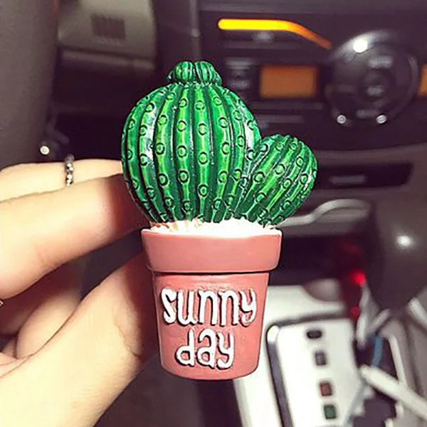 cactus ball Креативный ароматизатор кактуса для автомобиля, ароматизатор для автомобиля, освежитель воздуха, ароматизатор для автомобиля, автомобильный ароматизатор, автомобильный ароматизатор, аксессуар на вентиляционное отверстие, зажим - Название цвета: cactus ball