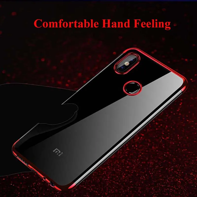 Чехол MAKAVO для Xiaomi Mi Max 3 Max3 роскошный мягкий прозрачный чехол с покрытием чехлы