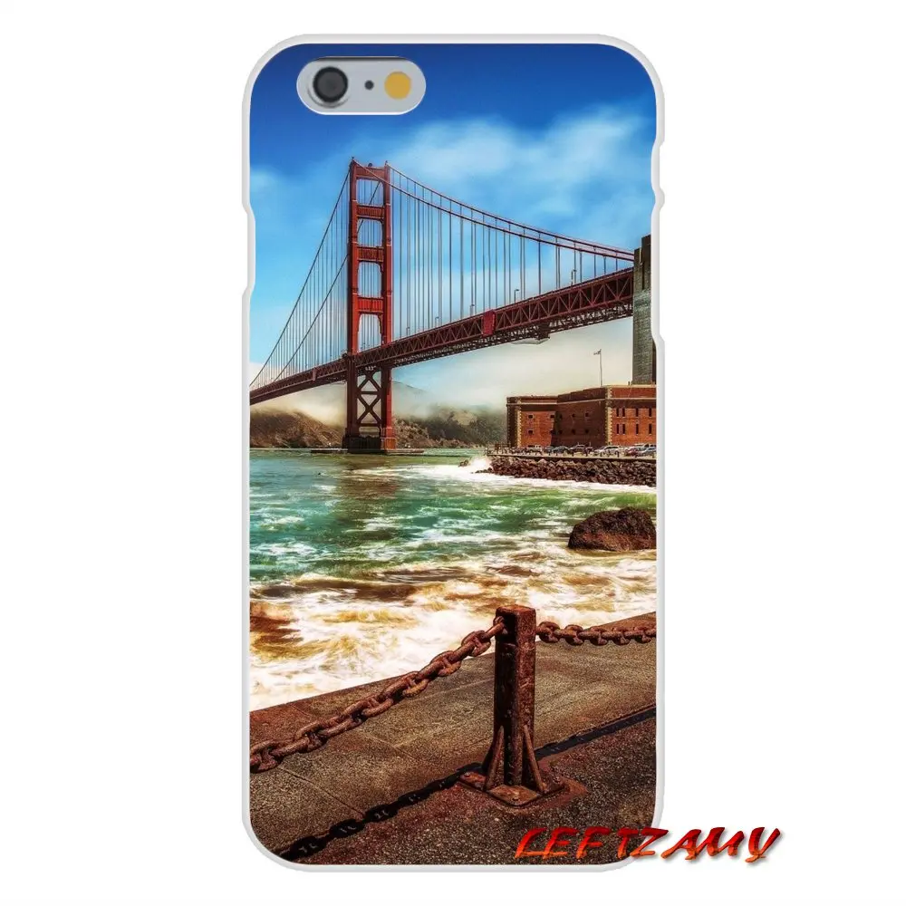 Аксессуары чехлы для телефонов iPhone X 4 4S 5 5S 5C SE 6 S 7 8 Plus California Golden Gate|Чехлы-накладки| |