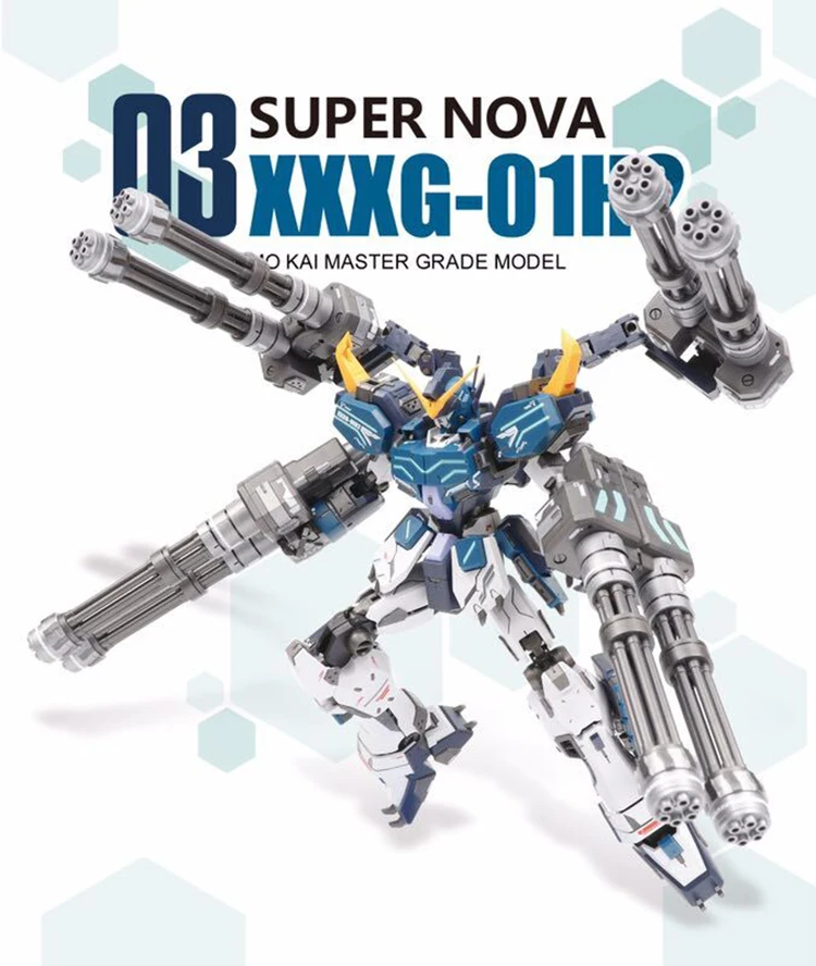 CMT в наличии супер Nova MG 1/100 XXXG 01H2 Heavy arms Mo Kai мобильный костюм на заказ аниме игрушки