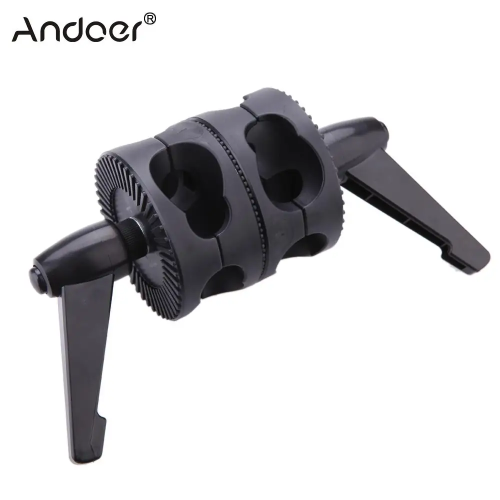 Двойной поворотный зажим для головки фотостудии держатель