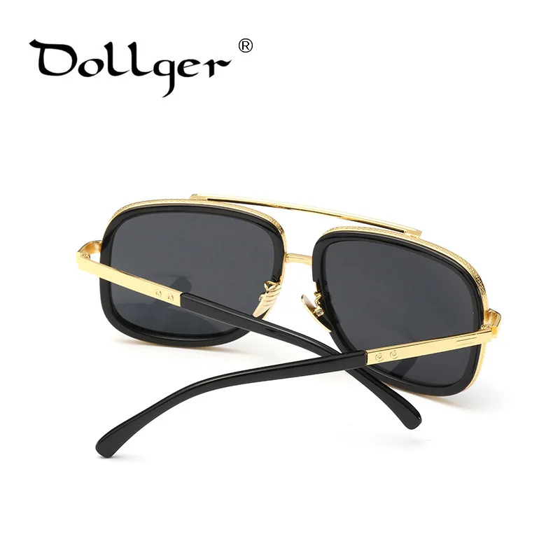 Dollger ретро большие квадратные солнцезащитные очки мужские и женские UV400 HD линзы