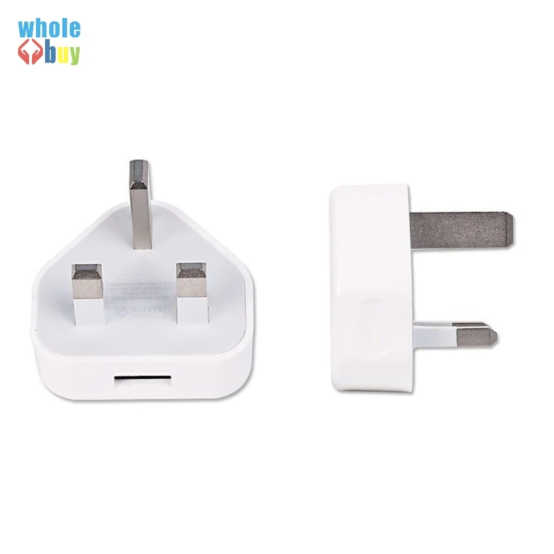 100 шт. белый для iphone 5 британская вилка USB зарядное устройство AC настенное usb