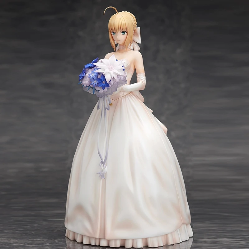 Аниме игра Fate stay night модель Saber свадебное платье 10-я фигурка Коллекционная кукла