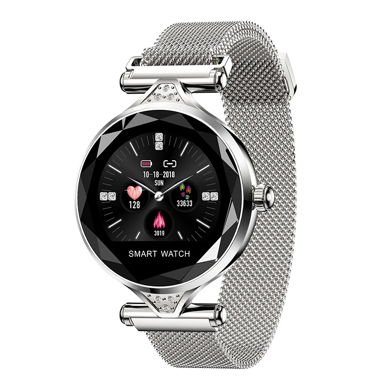 H1 smart watch Женщины сердечного ритма измерять кровяное давление фитнес-Шагомер женский физиологические цикл водонепроницаемый smartwatch reloj браслет