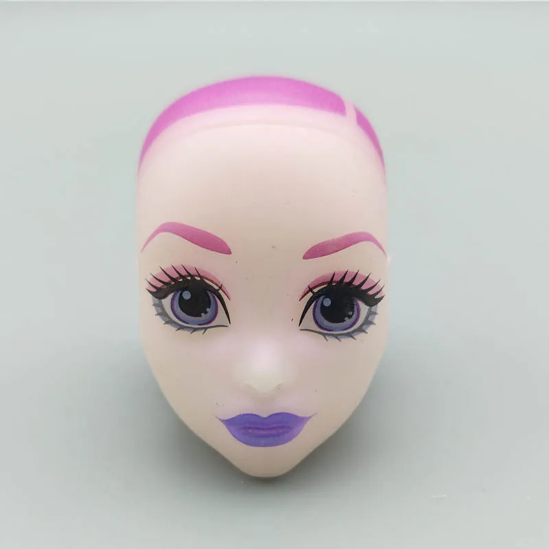 new2 Мягкие пластиковые насадки для макияжа для куклы Monster High BJD кукла для отработки нанесения макияжа Голова монстра без волос - Цвет: new2
