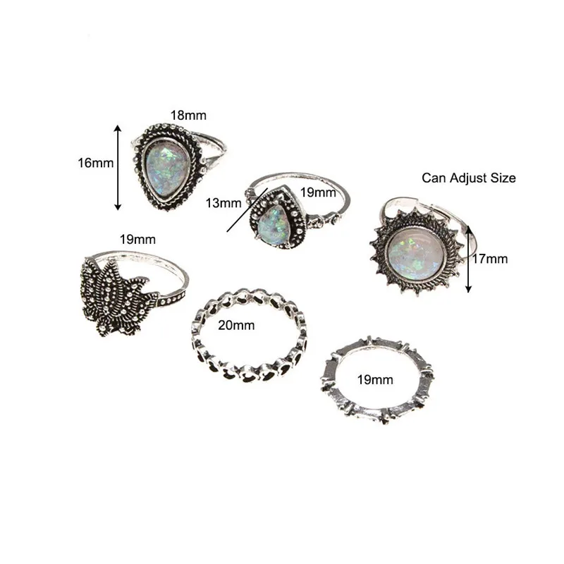 Женское Винтажное кольцо ADOLPH богемное в форме сердца с геометрическим рисунком