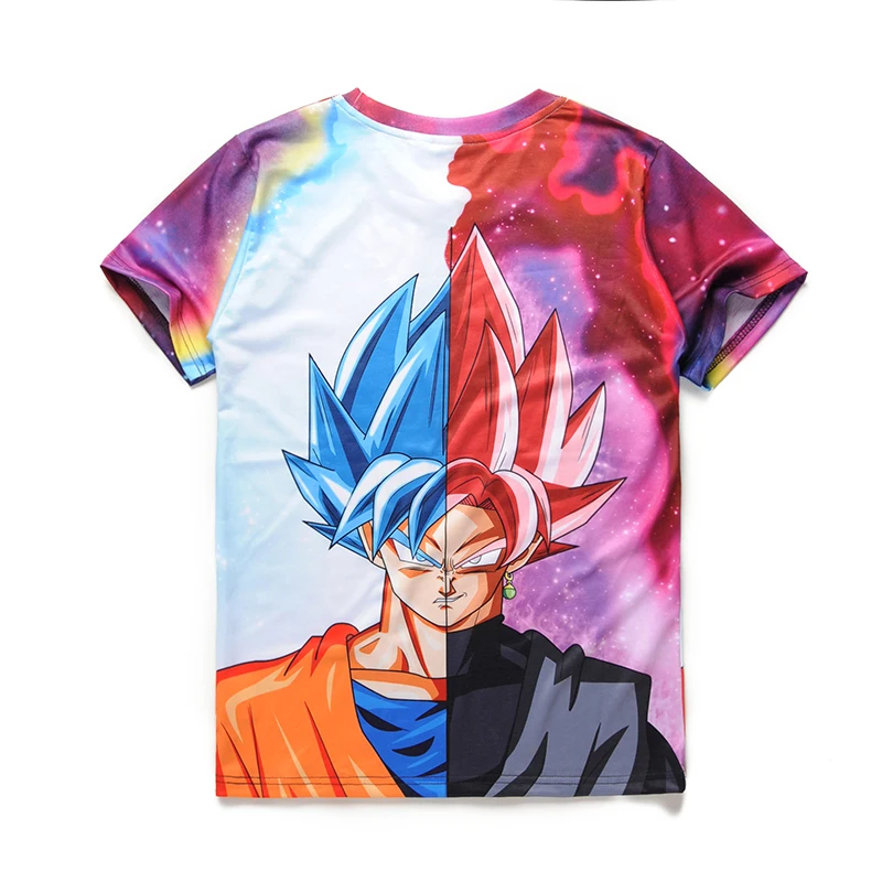 Галактическая футболка для мужчин и женщин новинка аниме Dragon Ball Super Saiya 3D Vegeta с