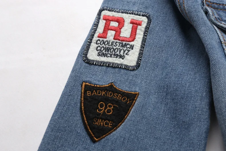 Мужские Джинсовые Куртки Лучшее Качество Модные Джинсы Slim Fit Повседневная