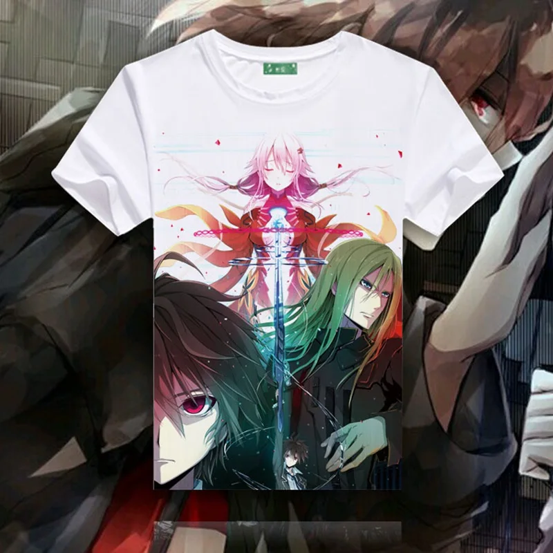 Guilty Crown аниме OUMA SHU футболки с круглым вырезом и коротким рукавом GC YUZURIHA INORI