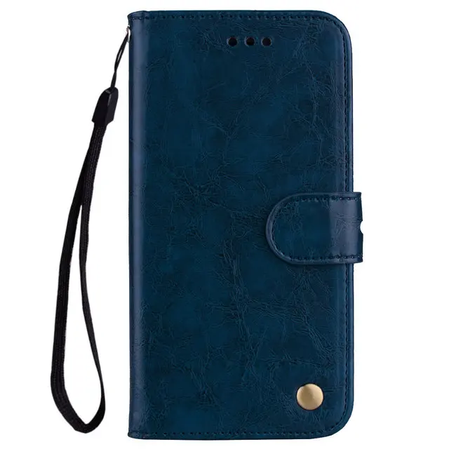 Синий Кожаный бизнес Etui для Coque samsung A20 Чехол samsung A20E чехол, Роскошный футляр откидная крышка для samsung Galaxy A20e A 20 E Броня - Цвет: Синий