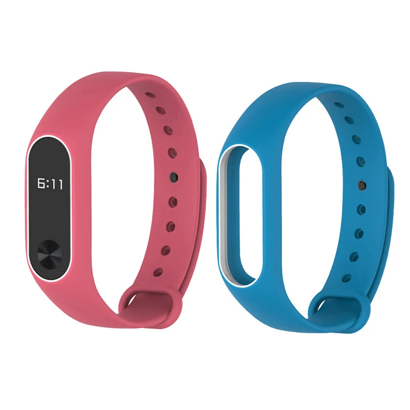 Torntisc двойной цвет ремешок для Xiaomi mi band 2 сменный смарт браслета браслет умные