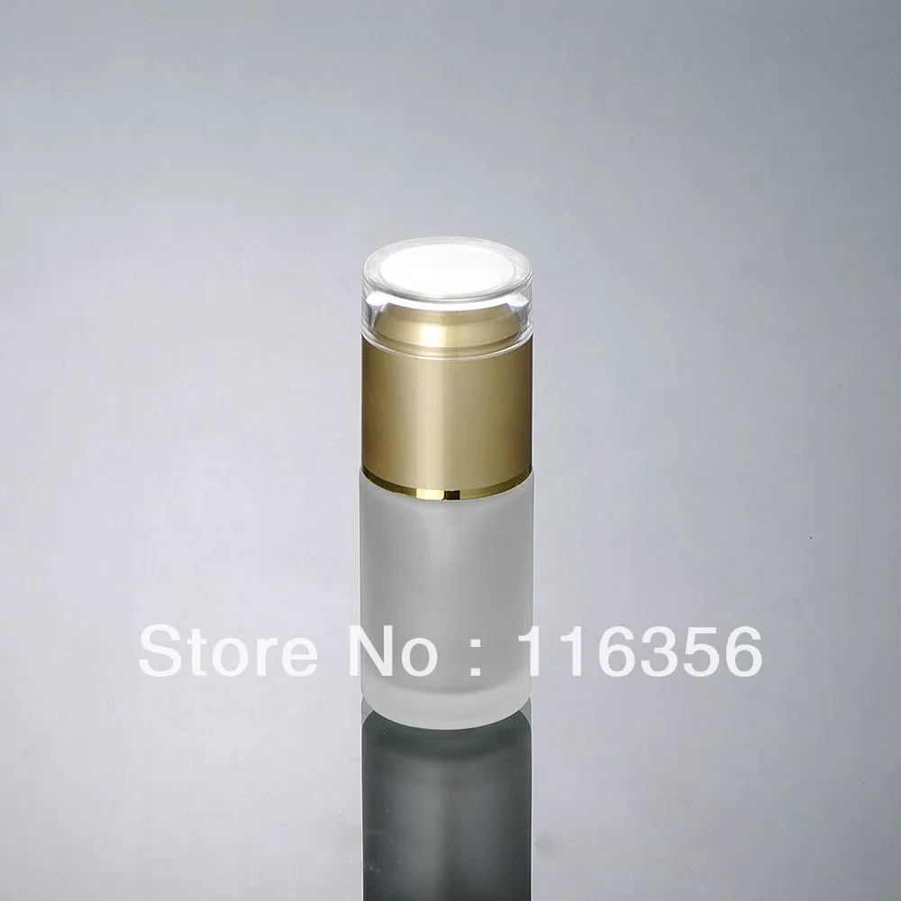40 мл матовая стеклянная бутылка с золотой крышкой для лосьона косметической