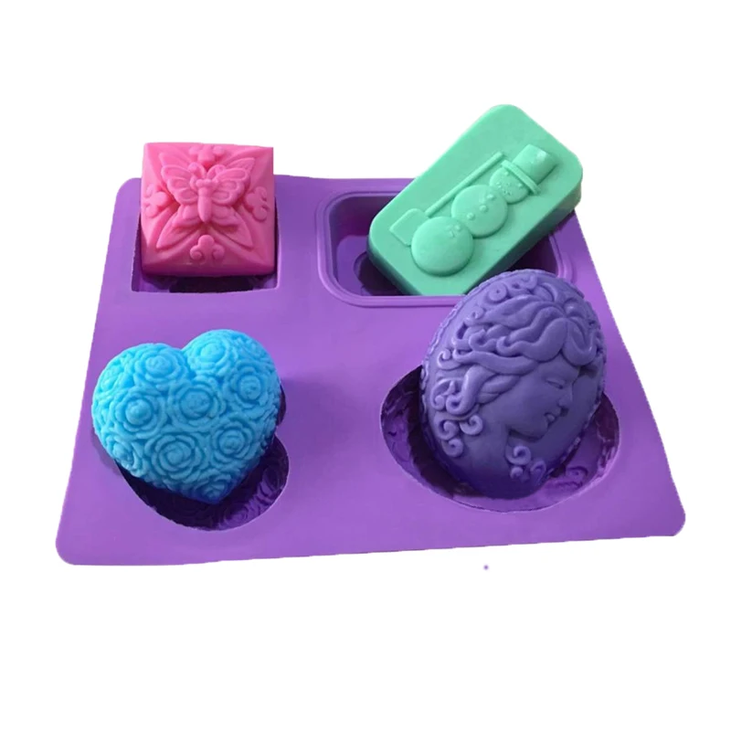 Силиконовая форма для желе ручной работы пудинга в форме Moon Cake сердца бабочки