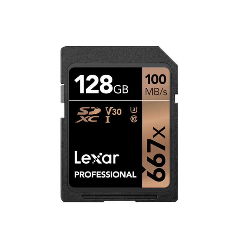 Lexar 667x SD, карта памяти, 64 ГБ 128 256 SDXC Class10 UHS-I U3 V30 100 МБ/с. флеш-карта для Full HD Камера - Емкость: 128GB