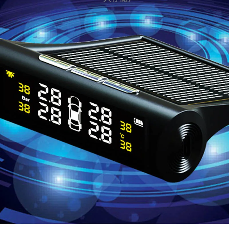 Система контроля давления в шинах 4 датчика сигнализация TPMS цифровой дисплей