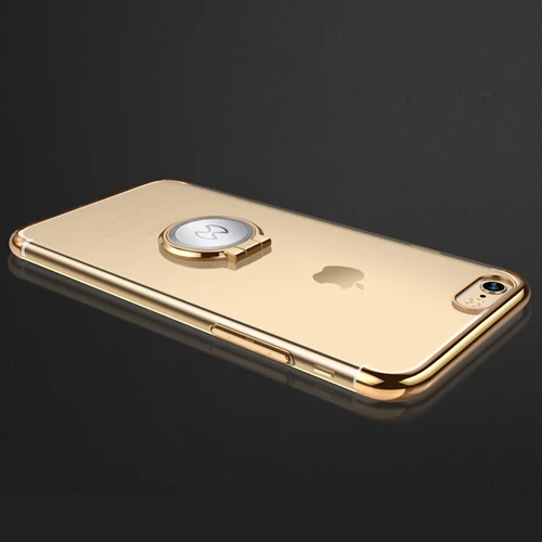 Для Iphone 8 8 Plus чехол, Xundd Роскошный прозрачный PC задняя крышка для Iphone 7 7 Plus/6 6s Plus чехол Capa подходит с магнитным автомобильным держателем - Цвет: gold