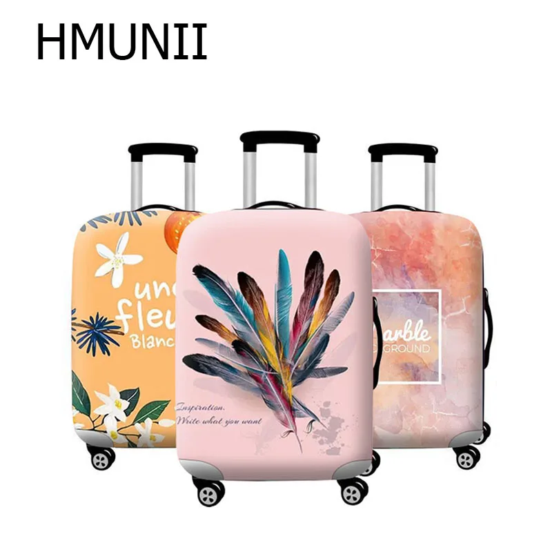 HMUNII эластичный Чехол для багажа с животными, чехол Чехол для костюма, аксессуары для путешествий для багажа 18-32 дюймов, пылезащитный чехол для багажника на колесиках