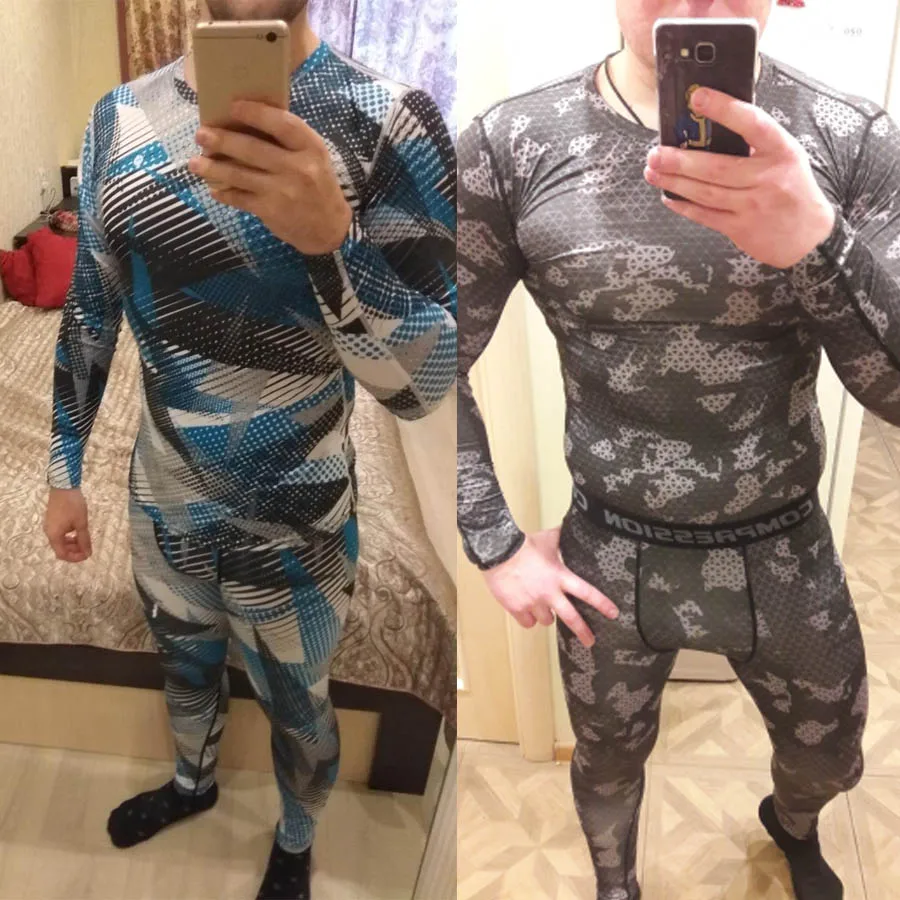 Костюм компрессионный мужской Камуфляжный rashgarda MMA футболка с длинным рукавом