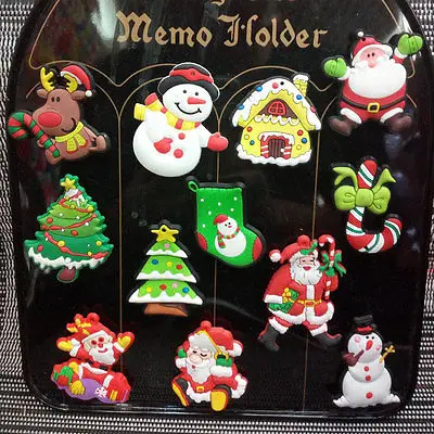 1 шт. милый Рождественский холодильник из ПВХ магнитный креативный мультяшный Снеговик Олень магниты на