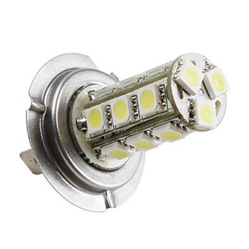 1 шт. Автомобильные светодиодные лампы H7 5050 18 SMD 12 В|Передние LED-фары для авто| |
