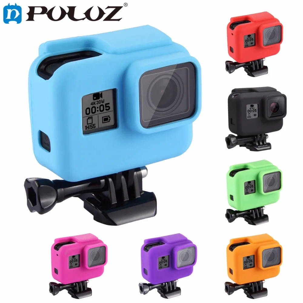 Puluz для Go Pro Интимные аксессуары Корпус крышка Solf силиконовый Защитный чехол с