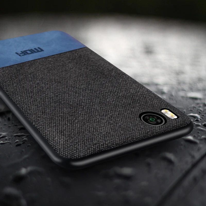 Чехол для Xiaomi Mi 5s противоударная задняя крышка тканевые облегающие защитные