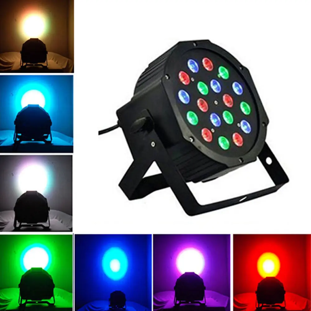 RGB 18 Вт Светодиодный прожектор DMX512 для диджея сцсветильник освесветильник