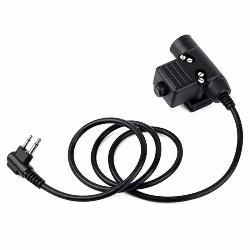 

2pcs NEW Waterproof PTT Cable for Midland Plug Walkie Talkie Z Tactical ComtacII H50 MSA SORDIN H60 HD03 Noise Reduction Headset