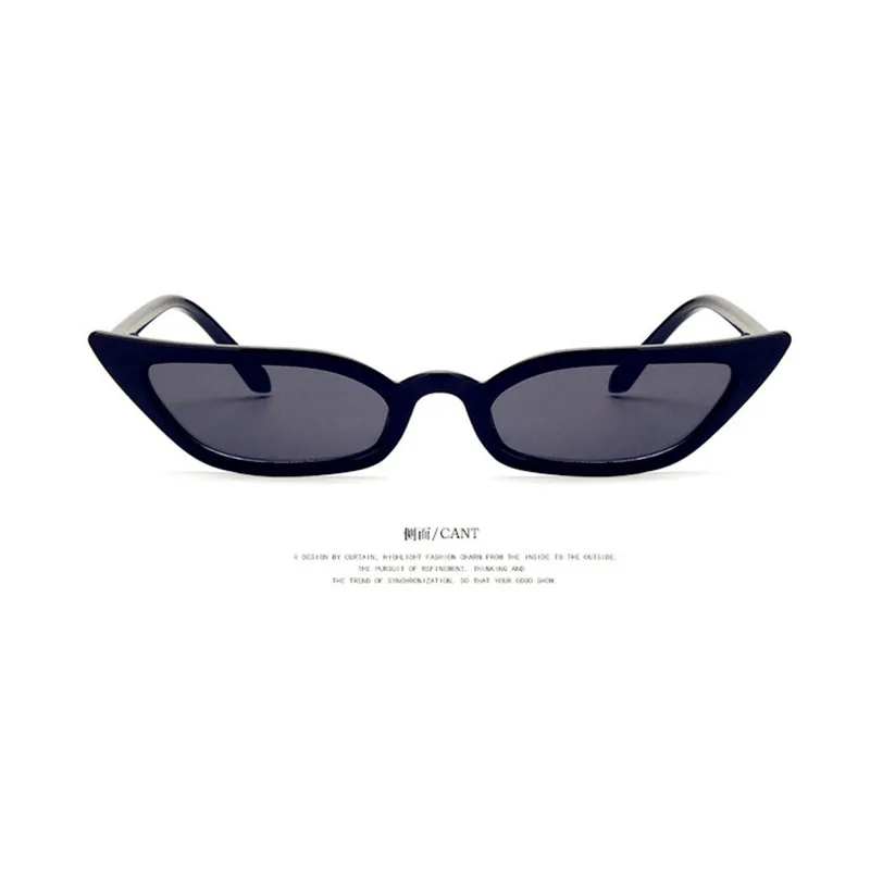 Женские солнцезащитные очки кошачий глаз маленькие оправы в ретро стиле UV400