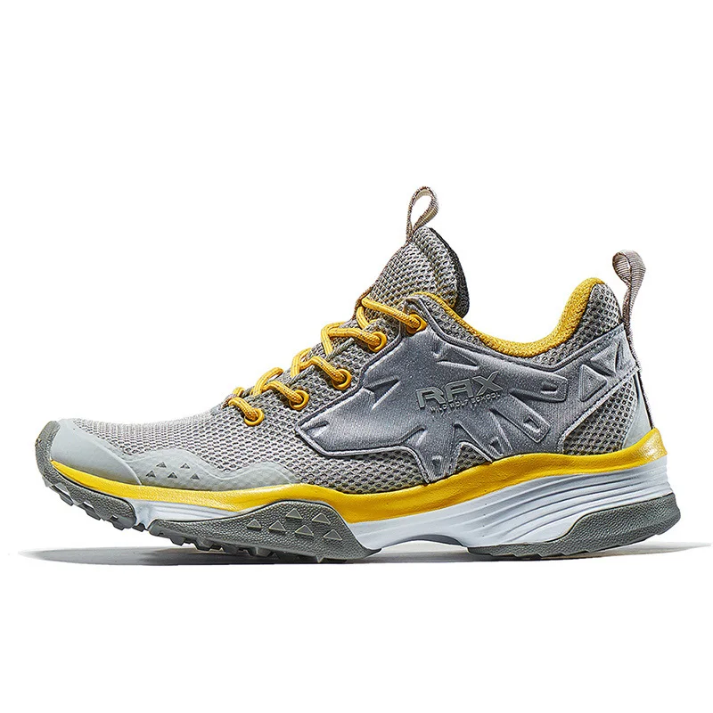 light gray Rax мужские кроссовки для бега, легкие кроссовки для бега, мужские спортивные кроссовки для женщин, дышащая прогулочная обувь, профессиональная - Цвет: light gray