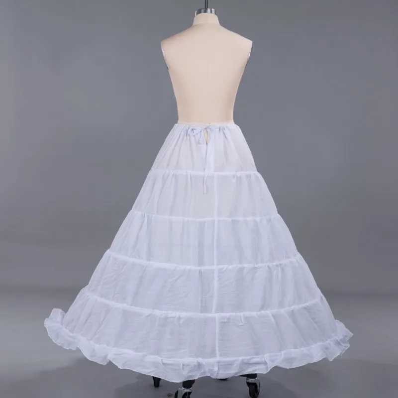 5 Hoop Crinoline Long Wedding Dress Petticoat Underskirt Bridal Ball Gown Jupon Marriage 2019 A line Skirts Slips New | Свадьбы и