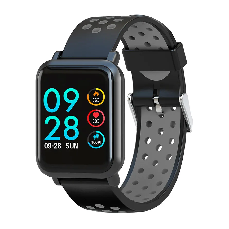 SMART WATCH BLACK COLMI умные часы 2.5D ips экран Gorilla glass фитнес часы кровяное давление IP68 Водонепроницаемый трекер активности умные часы - Цвет: SMART WATCH BLACK